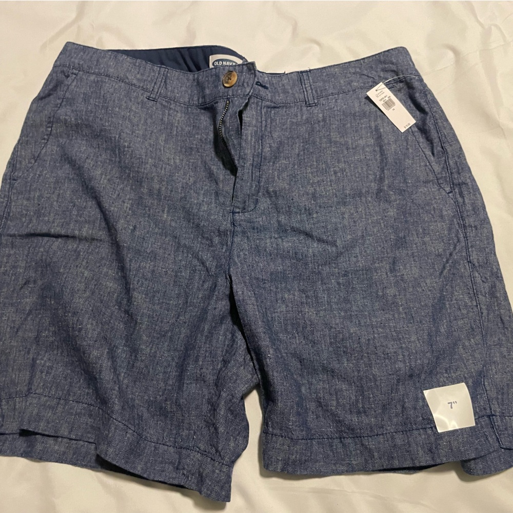 Linen Blue shorts